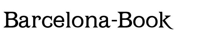 Barcelona-Book font preview