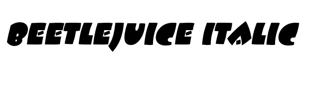 Beetlejuice Italic font preview