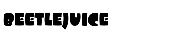 Beetlejuice font preview