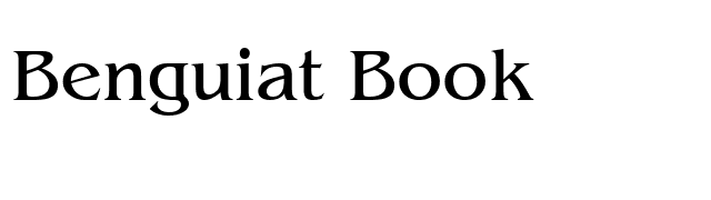Benguiat Book font preview