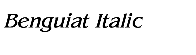 Benguiat Italic font preview