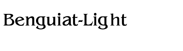 Benguiat-Light font preview