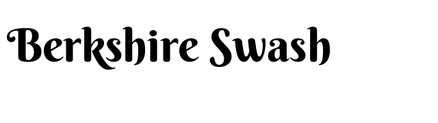 Berkshire Swash font preview