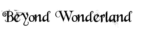 Beyond Wonderland font preview