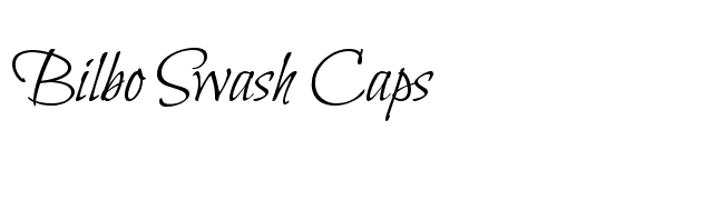 Bilbo Swash Caps font preview
