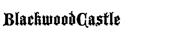 BlackwoodCastle font preview