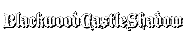 BlackwoodCastleShadow font preview