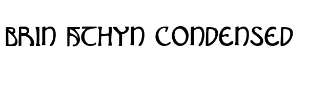 Brin Athyn Condensed font preview