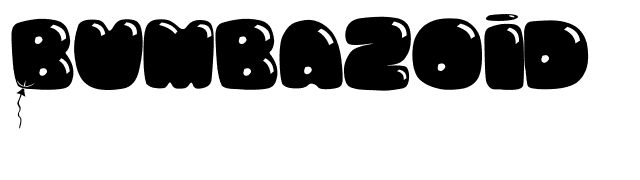 Bumbazoid font preview