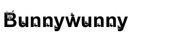 Bunnywunny font preview