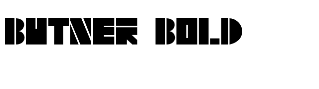 Butner Bold font preview