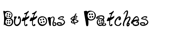 Buttons & Patches font preview