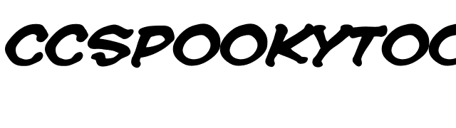 CCSpookytooth-Bold Italic font preview