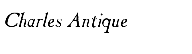 Charles Antique font preview