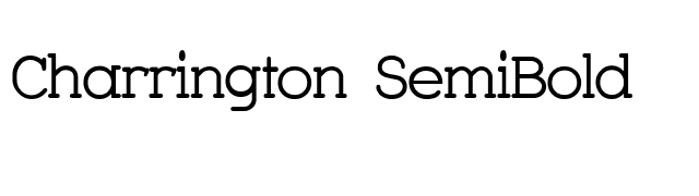 Charrington SemiBold font preview