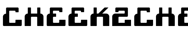 cheek2cheek (black!) by shk.dezign font preview