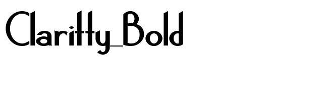 Claritty_Bold font preview