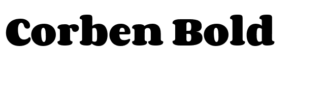 Corben Bold font preview