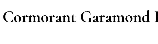 Cormorant Garamond Bold font preview
