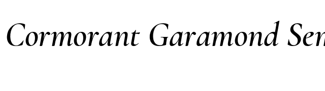 Cormorant Garamond SemiBold Italic font preview