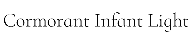 Cormorant Infant Light font preview