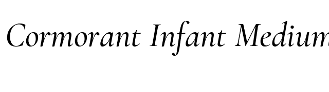 Cormorant Infant Medium Italic font preview