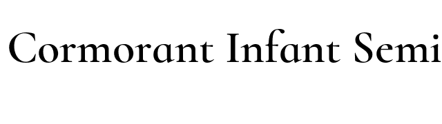 Cormorant Infant SemiBold font preview