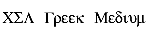 CSL Greek Medium font preview