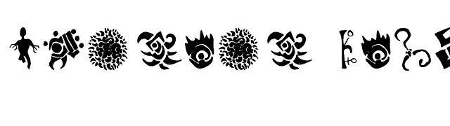 Cthulhu Glyphs font preview