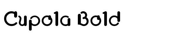 Cupola Bold font preview