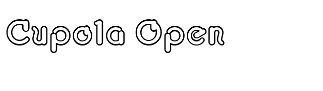 Cupola Open font preview