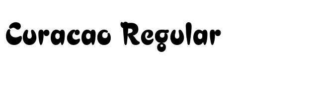 Curacao Regular font preview