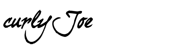 curlyJoe font preview