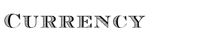 Currency font preview