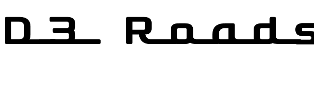 D3 Roadsterism Long font preview