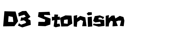 D3 Stonism font preview