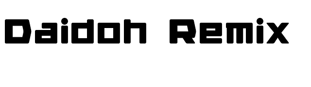 Daidoh Remix Round font preview