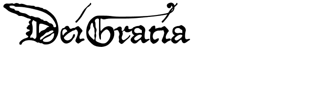 DeiGratia font preview