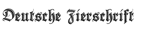 Deutsche Zierschrift font preview