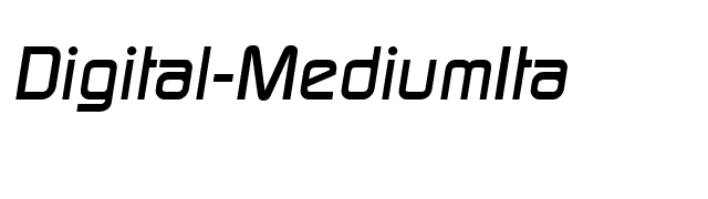 Digital-MediumIta font preview