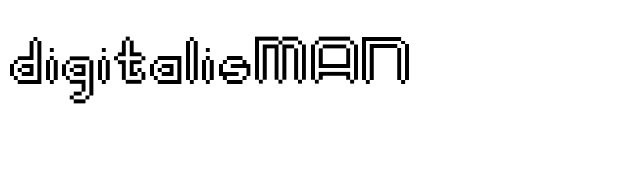digitalisMAN font preview