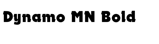 Dynamo MN Bold font preview