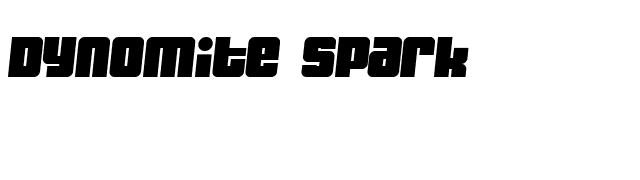 Dynomite Spark font preview