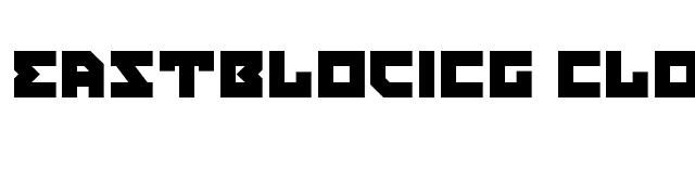 EastBlocICG Closed font preview