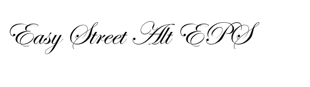Easy Street Alt EPS font preview