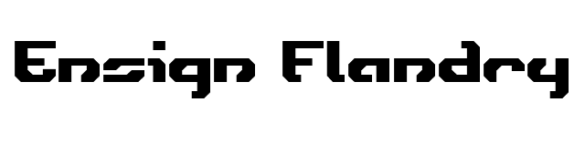 Ensign Flandry Bold font preview