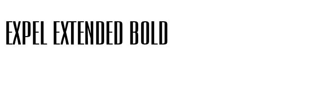 Expel Extended Bold font preview