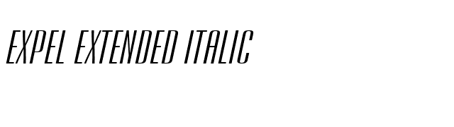 Expel Extended Italic font preview