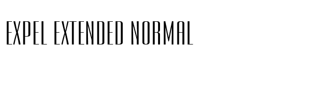 Expel Extended Normal font preview