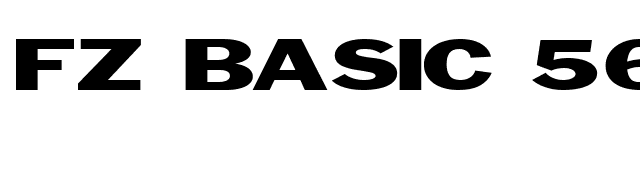 FZ BASIC 56 EX font preview